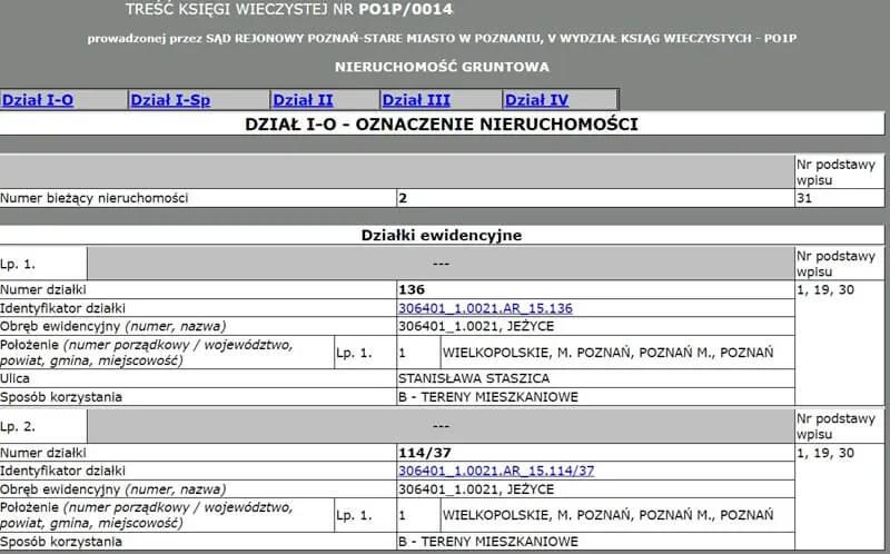 Sprawdzenie zadłużenia księgi wieczystej