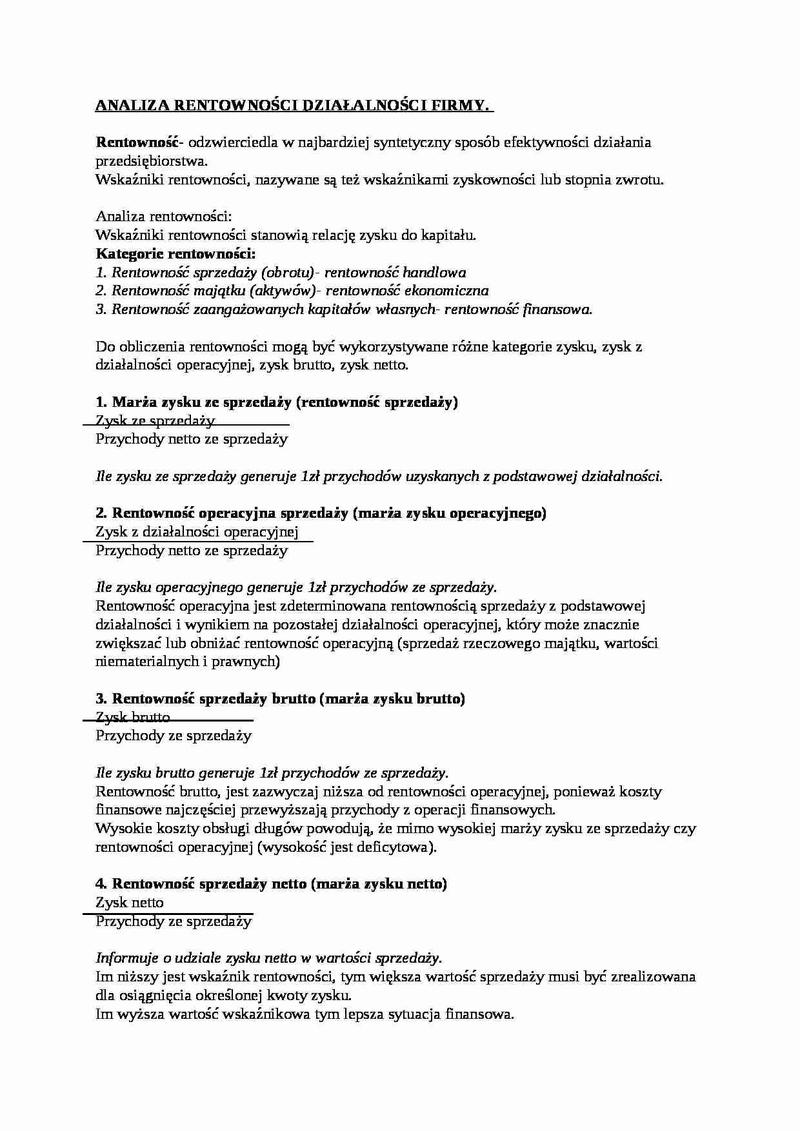 Wskaźnik rentowności netto