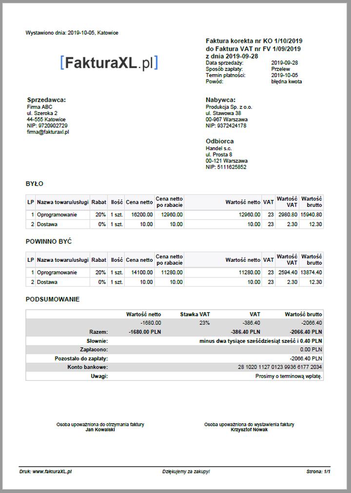 Korygowanie faktur w KSeF