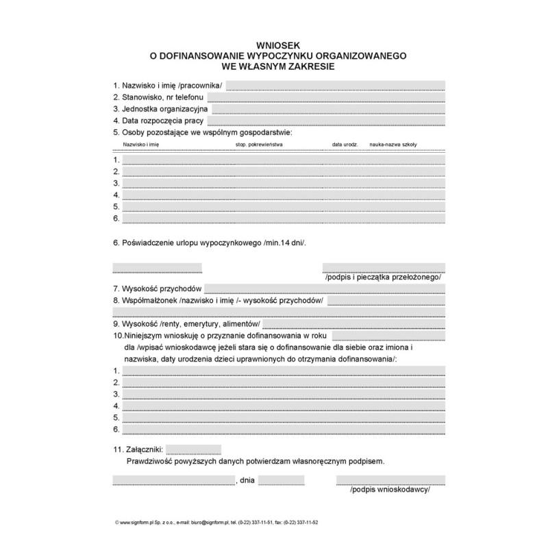 Pomoc w wypełnianiu wniosku