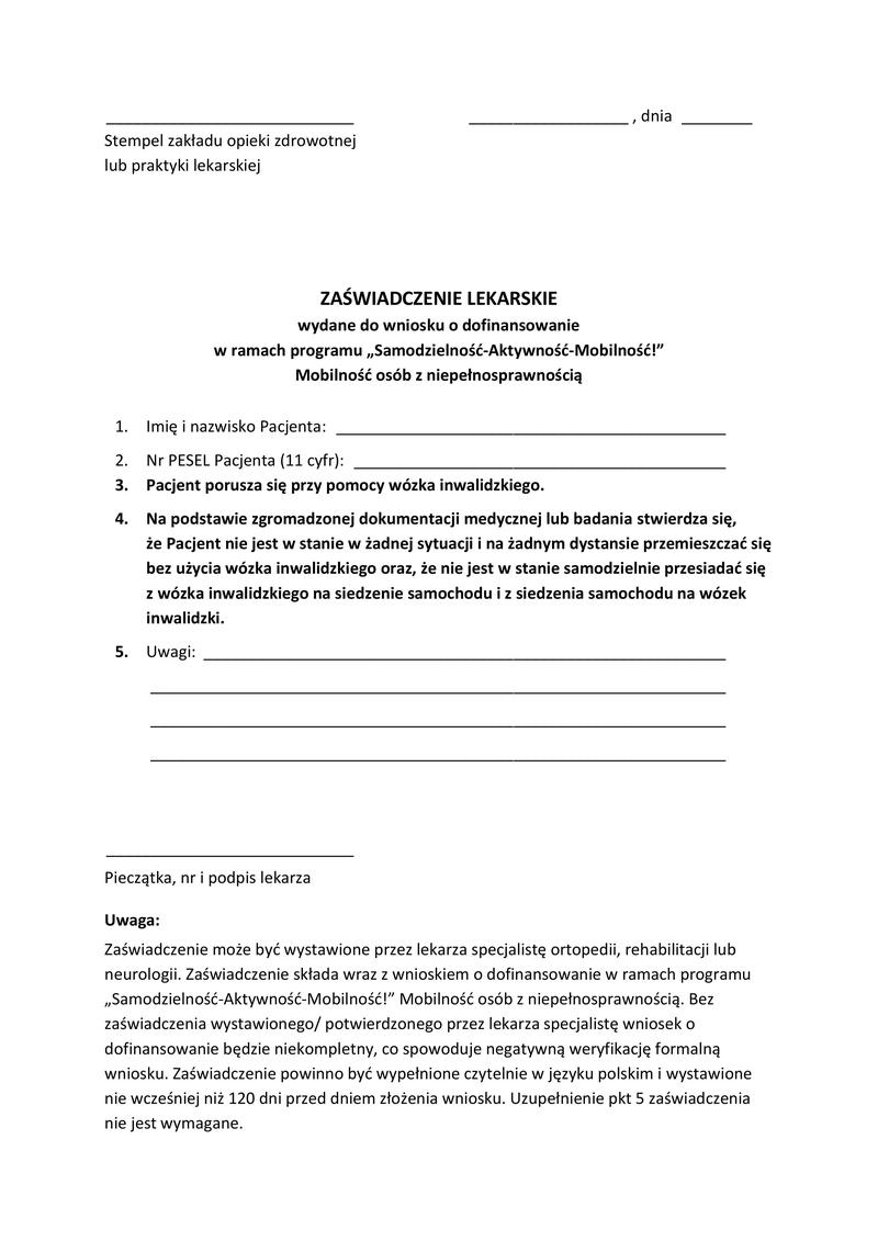 Przygotowanie dokumentacji