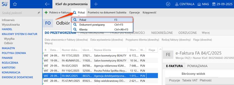 Systemy do e-faktur