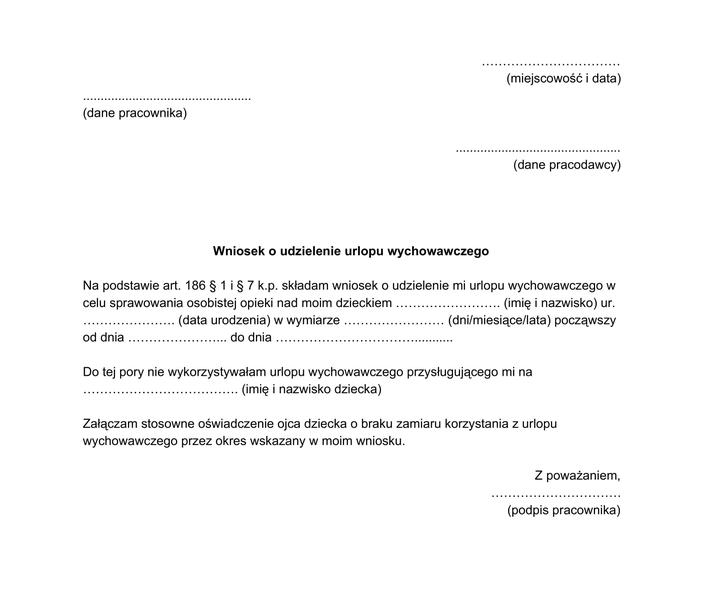 Urlop wychowawczy
