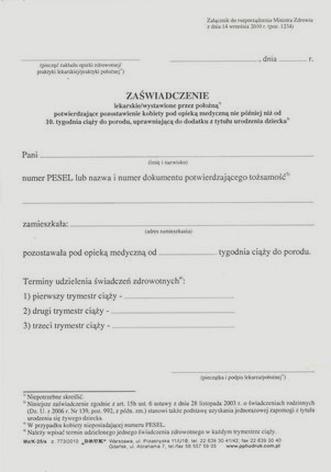 Becikowe 1000 zł