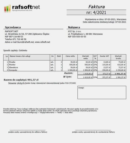 Odliczenie VAT z faktury