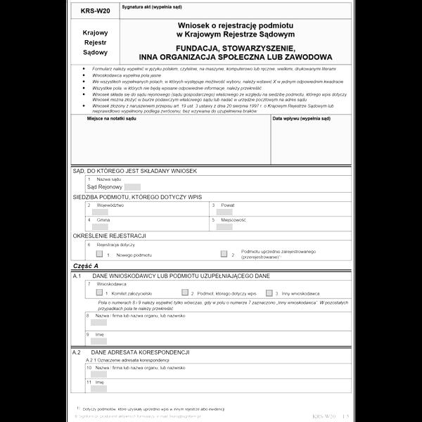 Sprawozdanie finansowe KRS