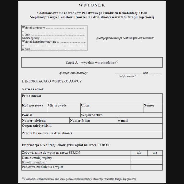 Wniosek o dofinansowanie