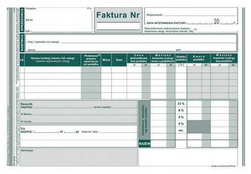 Wystawienie faktury