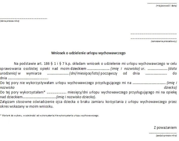 Zarobki na urlopie wychowawczym