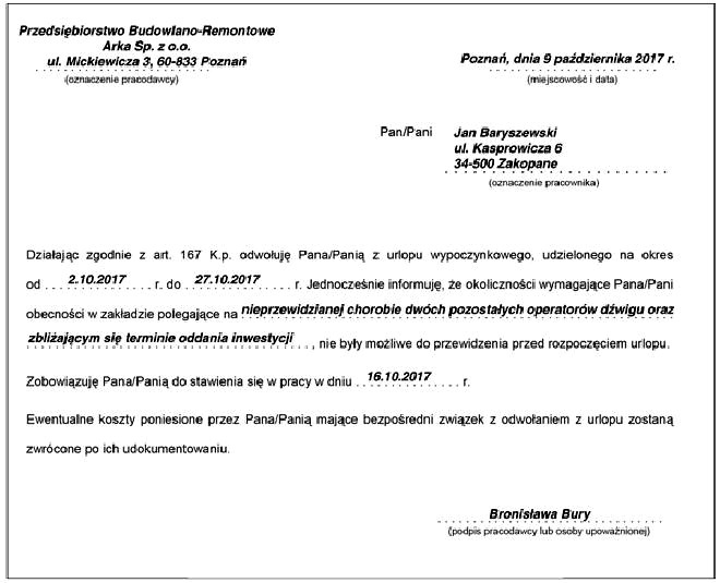 Czy można ściągnąć pracownika z urlopu — sprawdź, co mówią przepisy