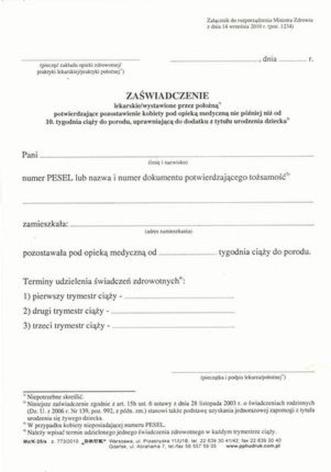 Becikowe formalności