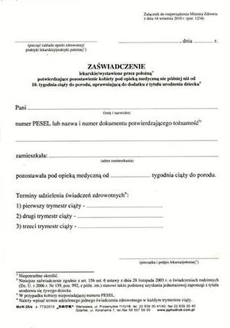 Becikowe wniosek terminy