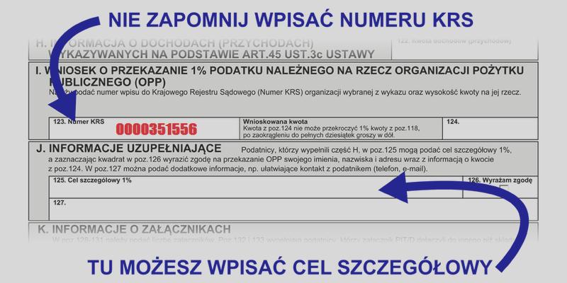 Zastosowanie numeru KRS