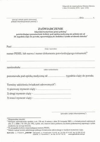 Dokumenty do becikowego
